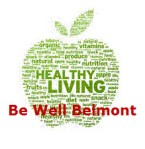 Logo of the Be Well Belmont program, a division of the Belmont Food Collaborative